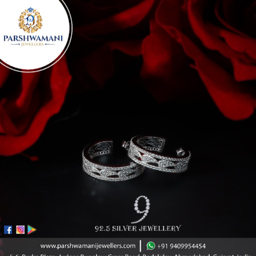 92.5 Sterling Silver Cz White High Polish Bali for...