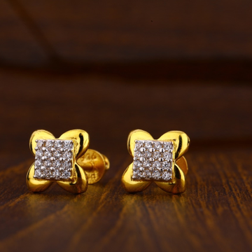 916 Gold CZ Gorgeous Ladies Tops Earrings LTE156