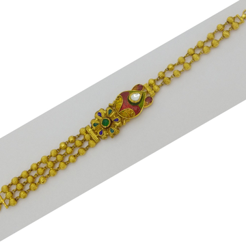 Buy Zumrut Yellow Gold Plated Brass Antique Bracelet Unisex Online at  Best Prices in India  JioMart