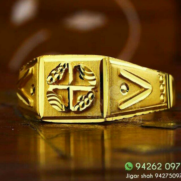 Gold Fancy Gents Ring 916