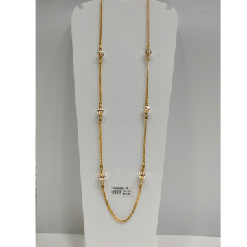 916 Gold Light Weight Fancy design Chain  by 