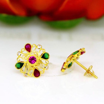 916 gold rajesthani earrings by 
