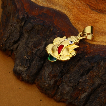 Ganpati casting pendant by Aaj Gold Palace