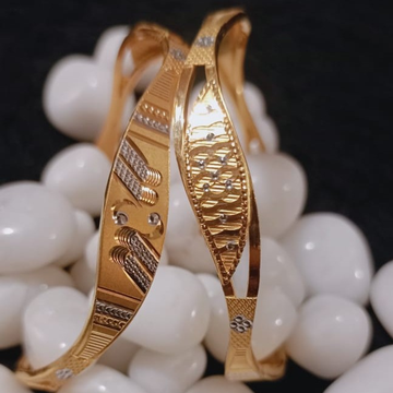 22Kt Gold Daily Wear Bangles by 