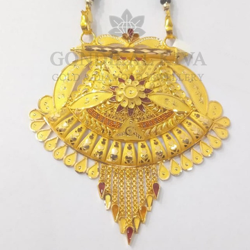 20kt gold mangalsutra gdl169 by 