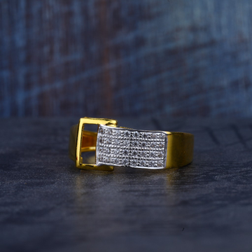 Mens Gold Cz 22K Ring-MR154