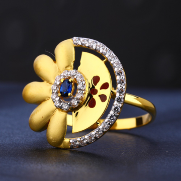22KT Gold Cz Exclusive Women's Ring LR744