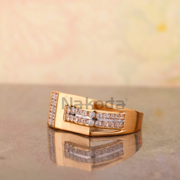 750 Rose Gold Hallmark Fancy Men's Ring RMR113