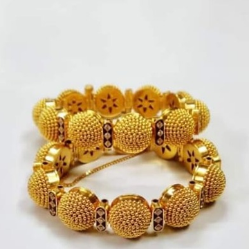 916 gold antiq bangles latest designe by 