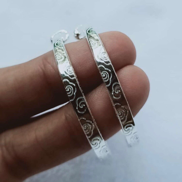 Silver Kids Bangle by Veer Jewels