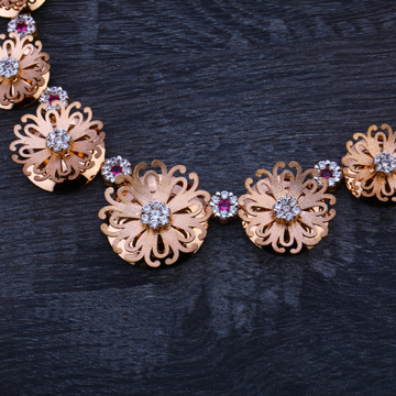 18CT Rose Gold Ladies  Necklace Set RN91