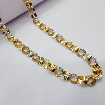 22k 916 gold exclusive Rodium chain by 