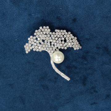 925 Sterling Silver Tree Shape Brooch by Veer Jewels