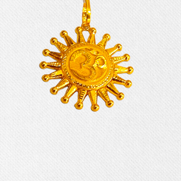 Gold 22kt Om Pendant by 
