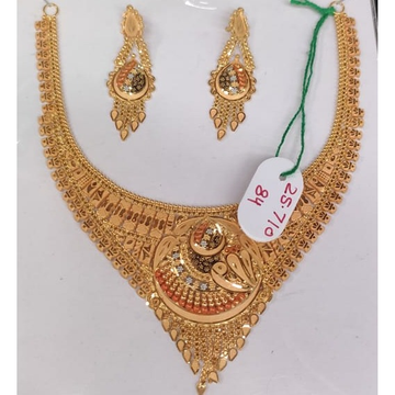 22 carat gold ladies necklace set RH-LN930