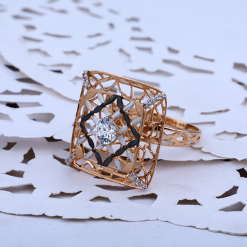 Ladies Rose Gold 18K Ring-RLR12