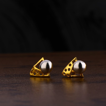 916 Gold Hallmark Delicate Ladies Plain Earring LP...