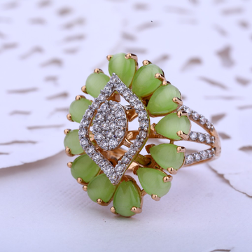 760 Rose Gold Stylish Hallmark Ladies Ring RLR509
