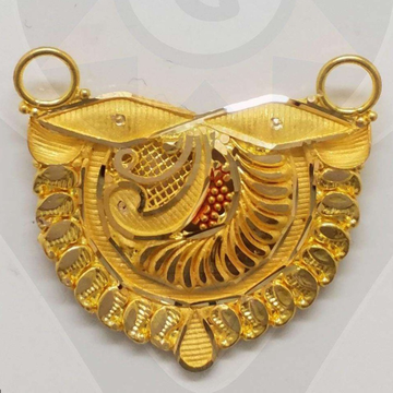22k gold kalkatti design pendant by 