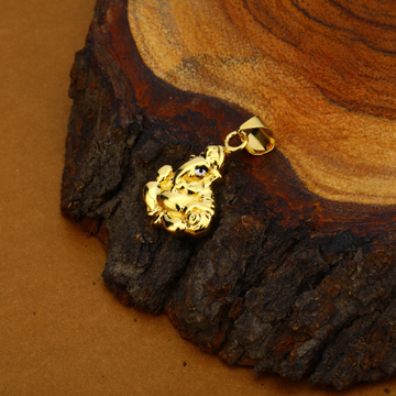 Gold 18K Hollow Ganpati Pendant-HLP54