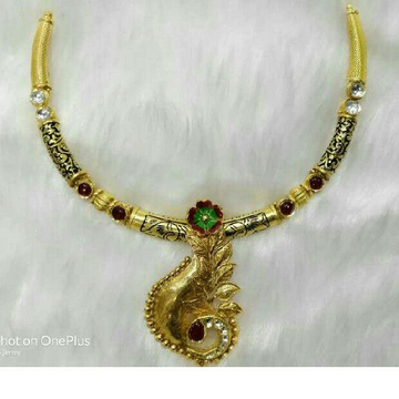 22K/916 Gold Antique Jadtar Necklace