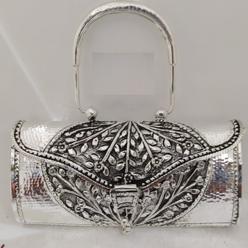 puran 925 pure silver handbag in snake skin textur... by 