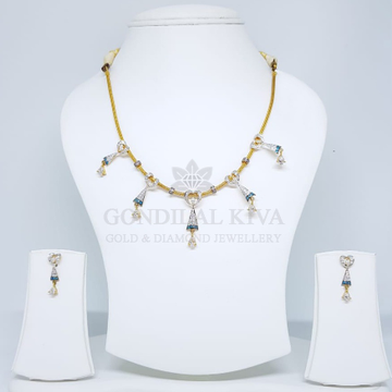 18kt gold necklace set gnl31 - gft58 by 