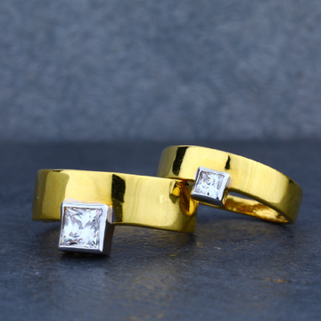 22K Gold Engagement Couple Ring-CR23