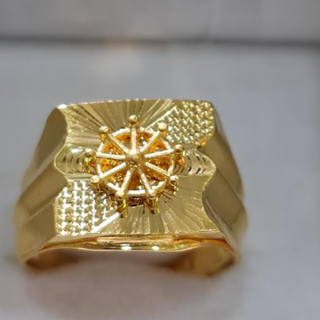 916 hallmark gold ring by Sangam Jewellers