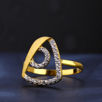 22kt cz diamond designer gold ladies ring lr794
