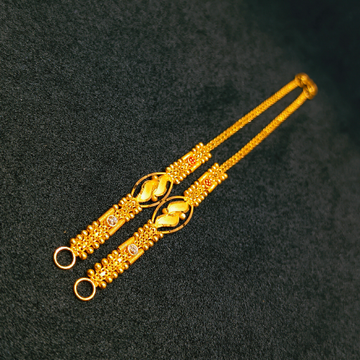 916 gold kanser fancy design by Ghunghru Jewellers