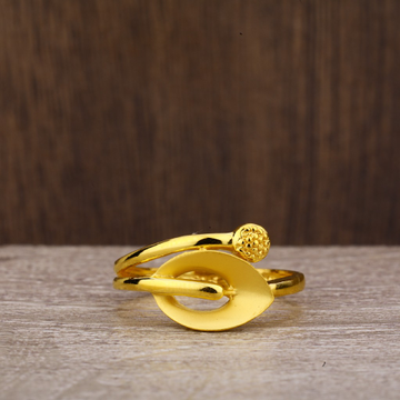 22kt Gold Hallmark Designer  Plain Ring LPR196