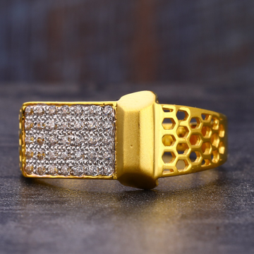 916 Gold  exclusive CZ Gentlemen's Ring MR748