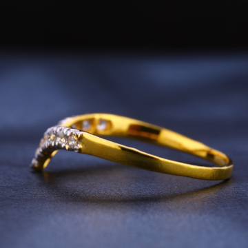 916 Gold CZ Designer Ladies Ring LR296