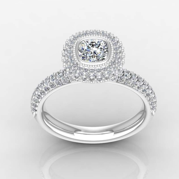 daimond ring 14 k HM WHITE GOLD RING by Shri Datta Jewel