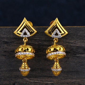916 Gold Ladies Designer Jhummar Earring LJE341