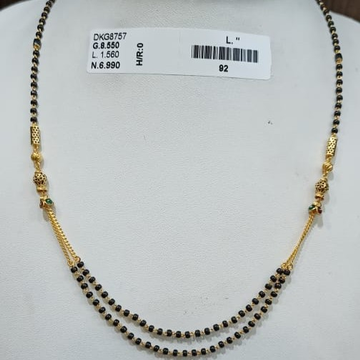 22KT/916 YELLOW GOLD FANCY SHRENI MANGALSUTRA GMS-...