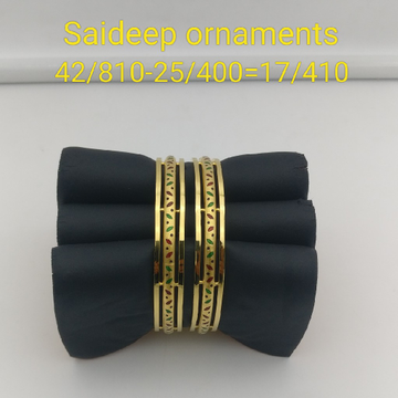 916 22 kt yallo gold copper bangle kadli light wei... by Saideep Jewels
