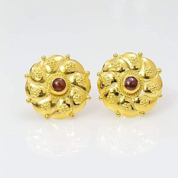 22k gold Round Design ladies earrings rh-le813