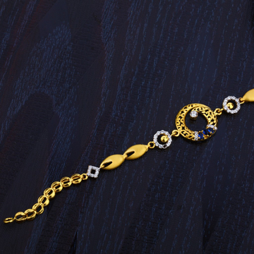 Ladies 916 Gold Diamond Bracelet-LB78