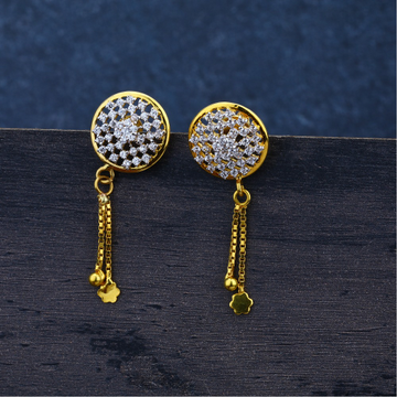 Ladies 916 Gold Diamond Jummar Earrings -LJE95
