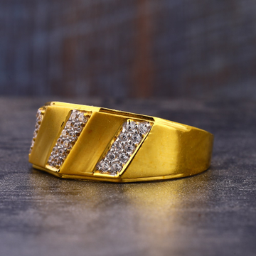 22KT CZ Gold exclusive Hallmark Gentlemen's Ring M...