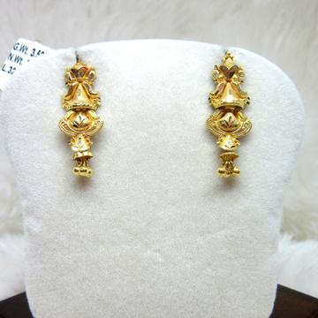 Gold Stepcut Earring by 