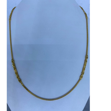 22kt gold stylish milan handmade chain by Mallinath Chain