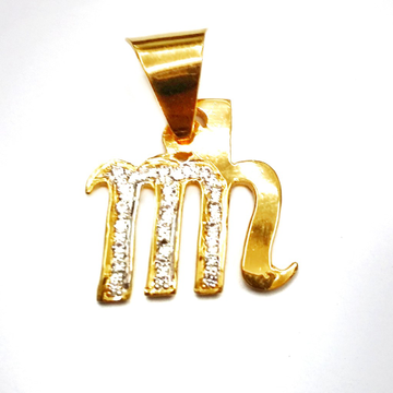 22k Gold MN Monogram Pendant MGA - MGP009