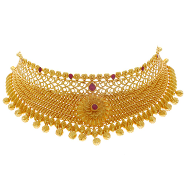 22carat gold choker necklace set