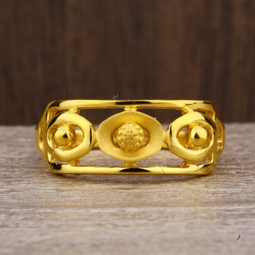 22 carat gold Fancy plain Ladies rings RH-LR881