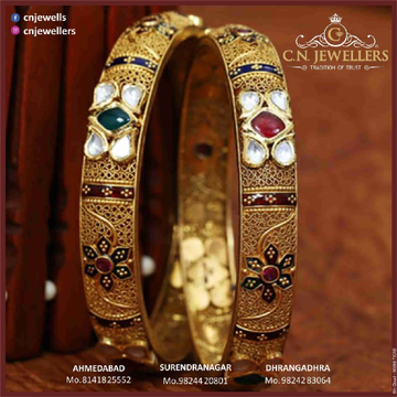 ANTIQUE JADTAR BANGLES 916 by 
