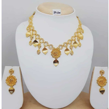22kt gold antique bridal necklace set bj-n05 by 