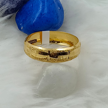 916 GOLD PLAIN CASTING CUTTING LADIES RING by Ranka Jewellers